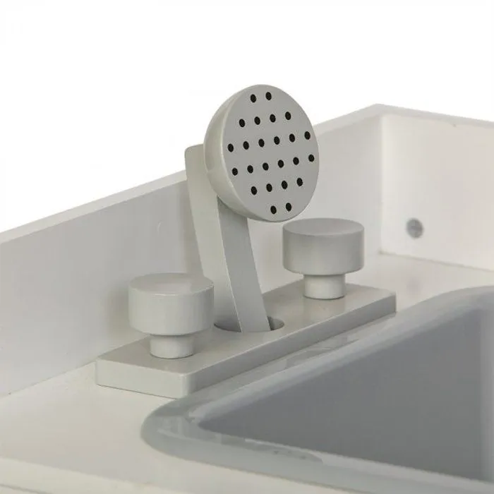 Table à Langer pour Poupée - Luxe - Commode en Bois - Baignoire - Matelas en Mousse - Rangement-3