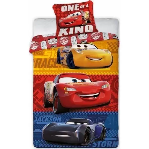 Cars Disney - Parure de couette 140x200 + taie d'oreiller - HOMEROKK-0