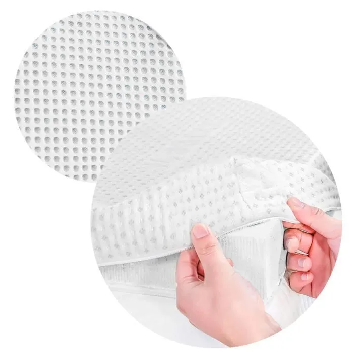 Sûrmatelas en mousse à mémoire de forme 140x190cm - Epaisseur 8cm -Soulage Les tensions Musculaires et améliore la Pression Sanguine-2