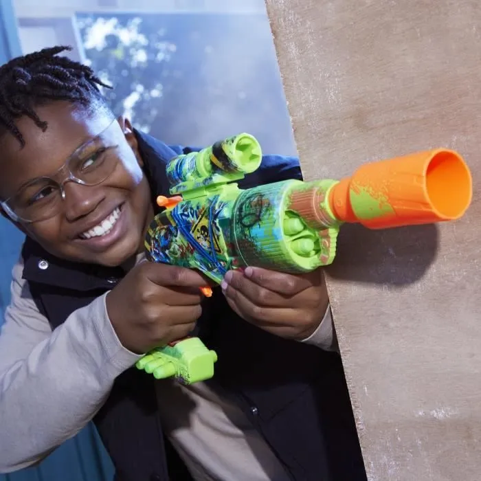 Nerf Zombie Driller, Blaster à fléchettes, cylindre rotatif, Dès 8 ans-2