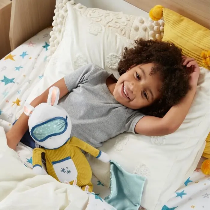 Fisher-Price - Lapinou Compagnon Dodo - Peluche lapin avec musique et veilleuse - 18 mois et +-2