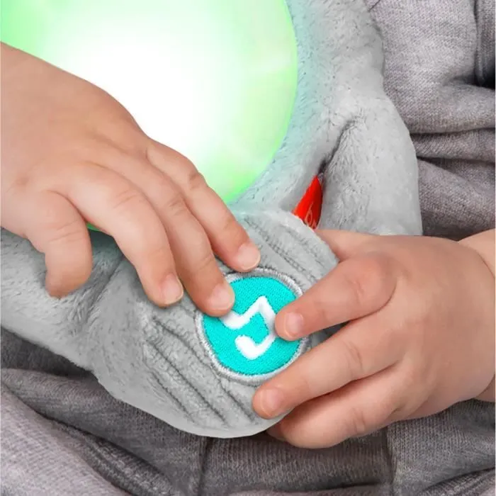 BRIGHT STARTS Jouet peluche éléphant Hug-a-Bye Baby, sons et lumières-3