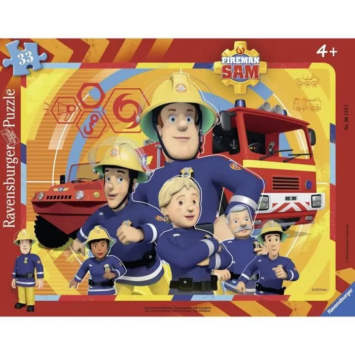Puzzle 48 pièces Puzzle Cadre - Fireman Sam-0