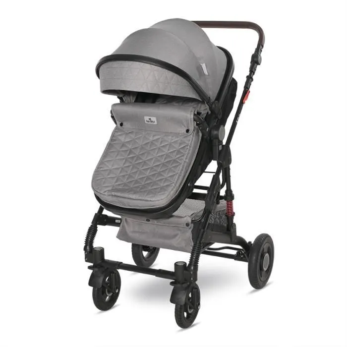 Poussette combinée transformable 2 en 1 Alba Lorelli - gris-2