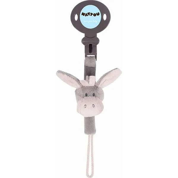 Attache sucette - NATTOU - Ane Cappuccino - Bébé - Mixte-0