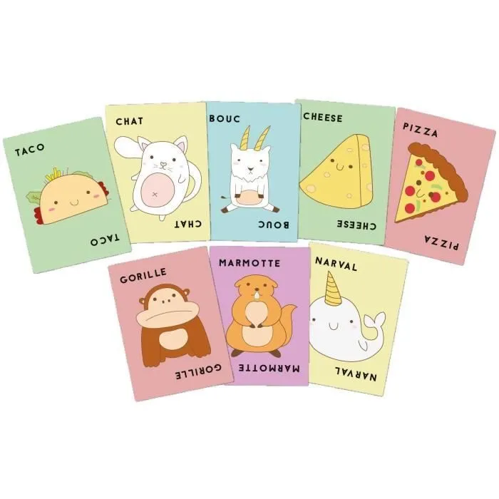 Jeu de cartes - BLUE ORANGE - Taco Chat Bouc Cheese Pizza - Enfant - Mixte - Jaune - 10 min-2