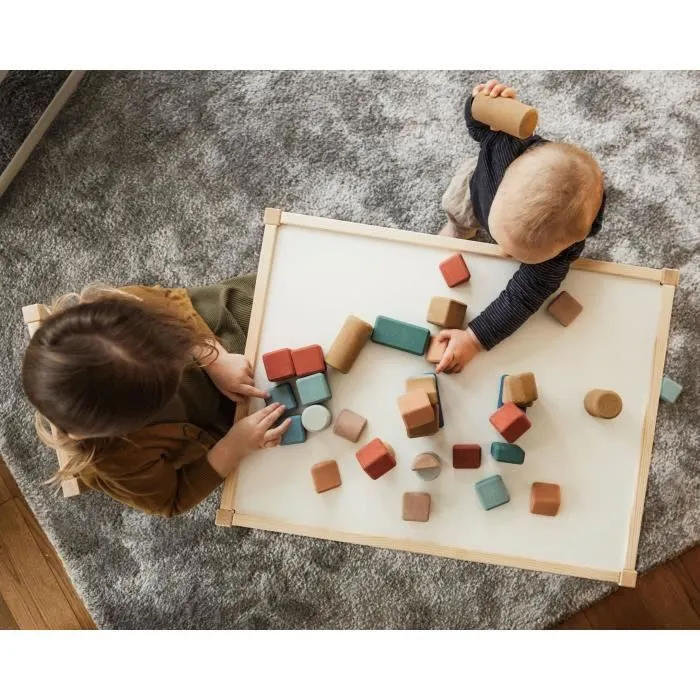 Coffret de blocs de construction - Korko - 40 pcs - Liège - Multicolore - Pour enfants à partir de 18 mois-1