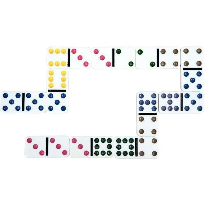 Jeu de Domino - SCHMIDT SPIELE - Classic line - 55 dominos grand format - 24 variantes de règles-1