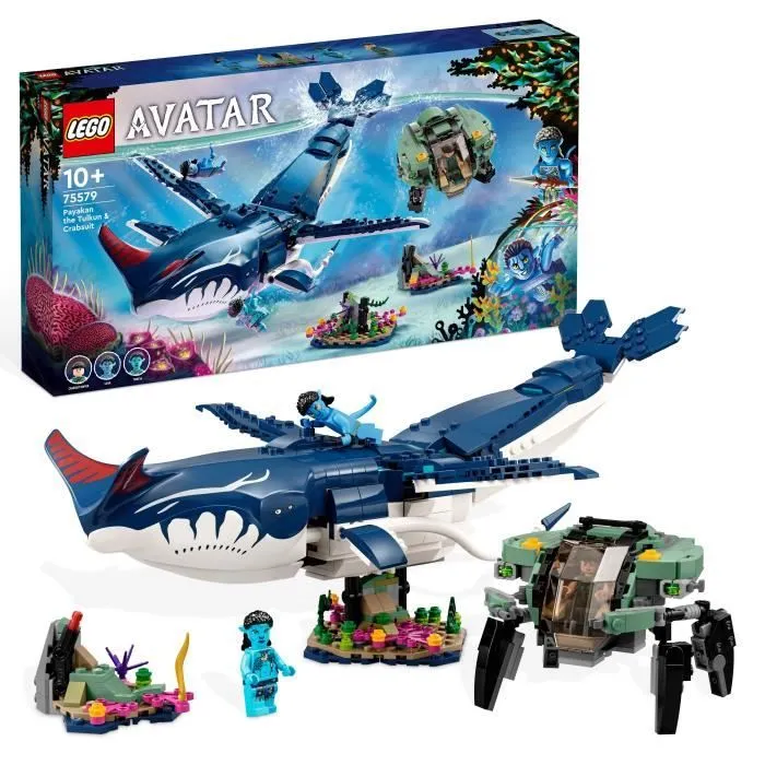 LEGO® Avatar 75579 Payakan le Tulkun et Crabsuit, Jouet avec Figurine Animal, La Voie de l'Eau-0