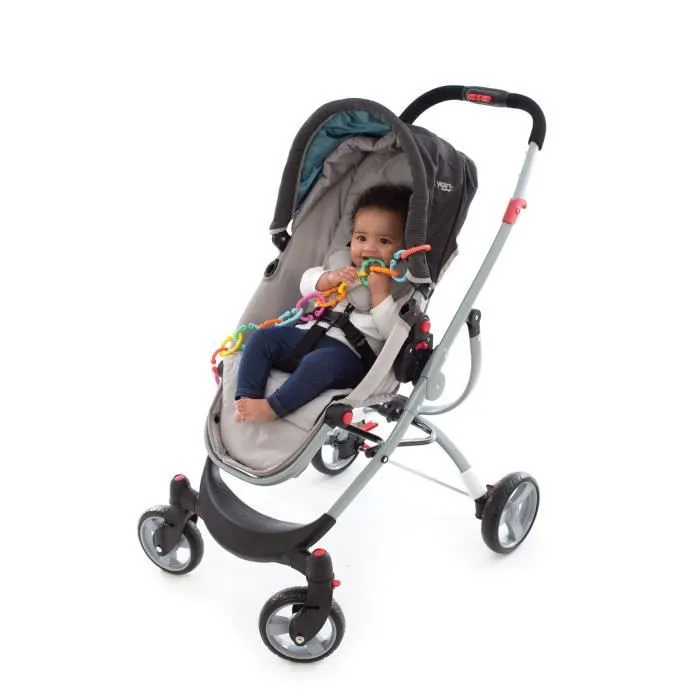 Chaine pour poussette - PLAYGRO - Anneaux en liens Loops - Maillons de dentition et colorés - Mixte-3