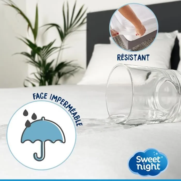Protège matelas - Sweetnight - 180x200 cm - Imperméable - Absorbant - Respirant-1