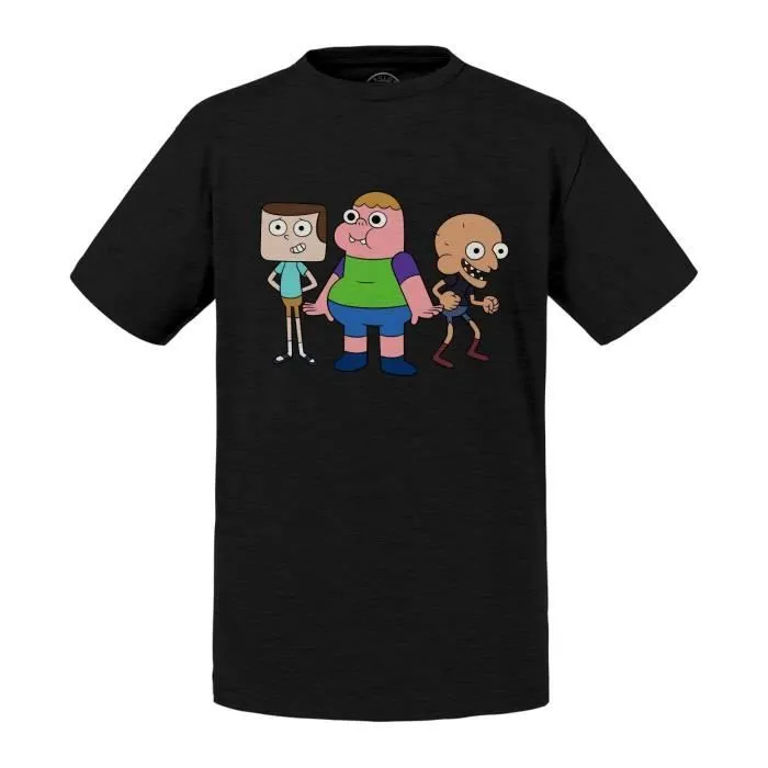 T-shirt Enfant Gris Clarence Personnage Dessin Anime Enfant Cartoon-0
