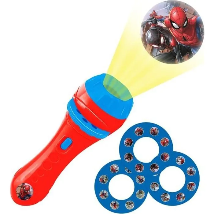 Projecteur à histoires et lampe torche Spider-Man - LEXIBOOK-0