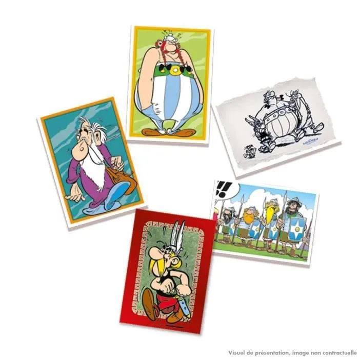 Blister 7 pochettes - PANINI - Astérix (65ème anniversaire) - 35 stickers et 1 carte limitée-1