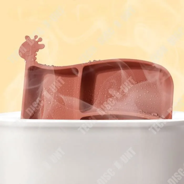 TD® Ensemble fourchette et cuillère en silicone pour bébé complément alimentaire d'entraînement de repas vaisselle facile à tenir-3
