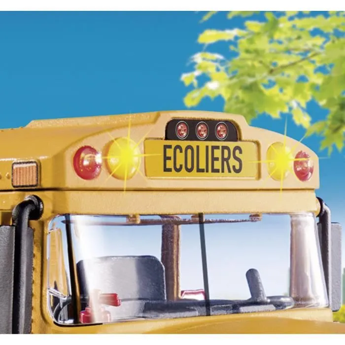 PLAYMOBIL - 71094 - City Life - Bus scolaire - Avec lumières de signalisation et 4 personnages-8