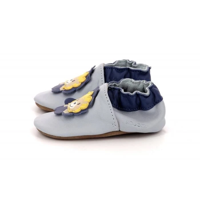 ROBEEZ Chaussons Happy Lion Bleu Mixte-3