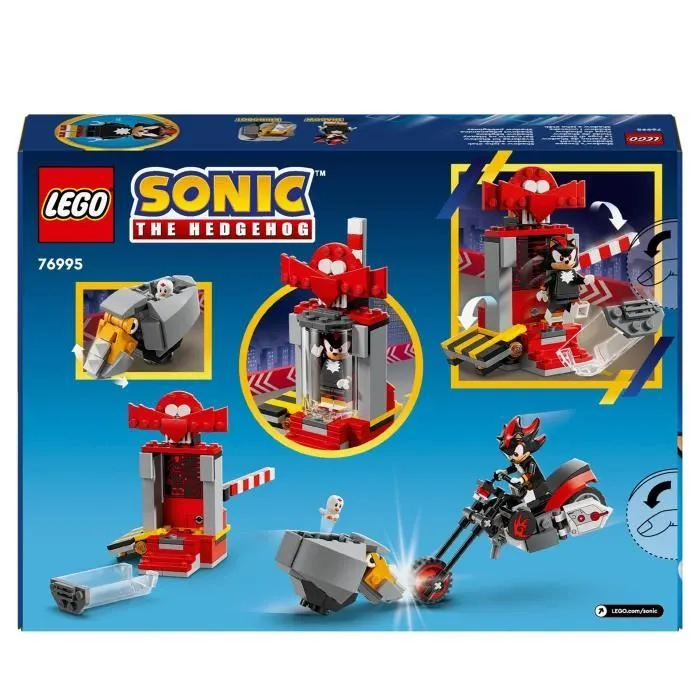 LEGO® 76995 Sonic Le Hedgehog L’Évasion de Shadow, Jouet de Moto, Figurines de Personnages Sonic du Jeu Vidéo-5