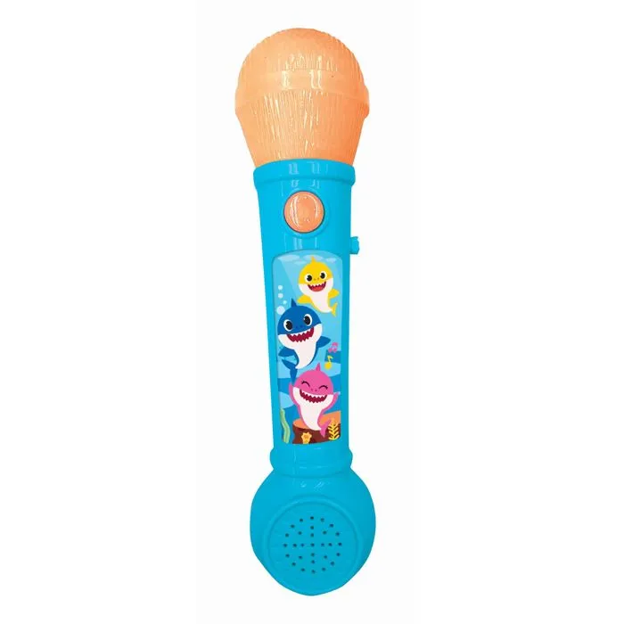 Microphone Lumineux avec Mélodies et Effets Sonores Baby Shark-0