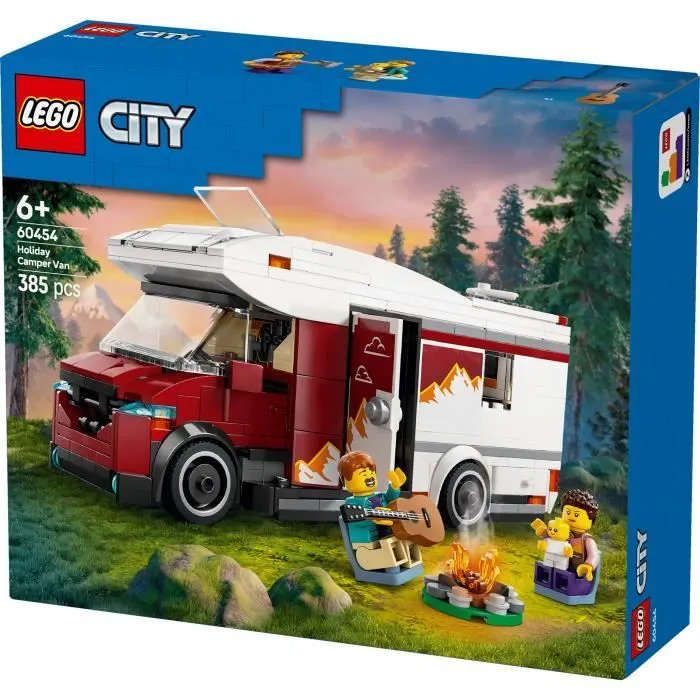 LEGO City 60454 Le camping-car d’aventures - Jeu de construction pour garçon dès 6 ans-5
