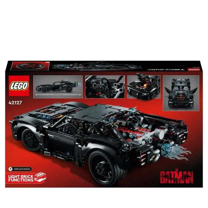 LEGO® Technic 42127 La Batmobile de Batman, Jouet Batmobile, Voiture Batman Jouet, Cadeau Garçon et Filles 10 Ans et Plus-5