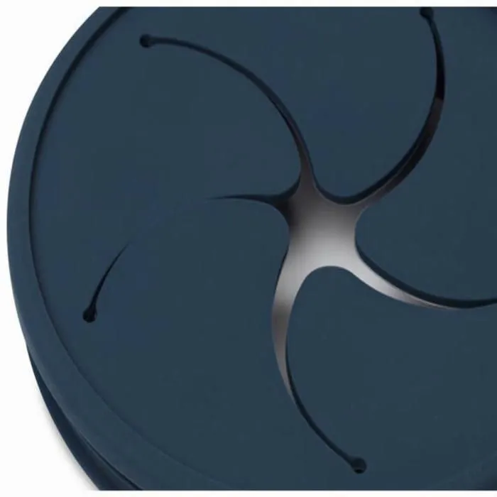 Gobelet bébé à goûter avec couvercle Silicone Jeans Bleu-2