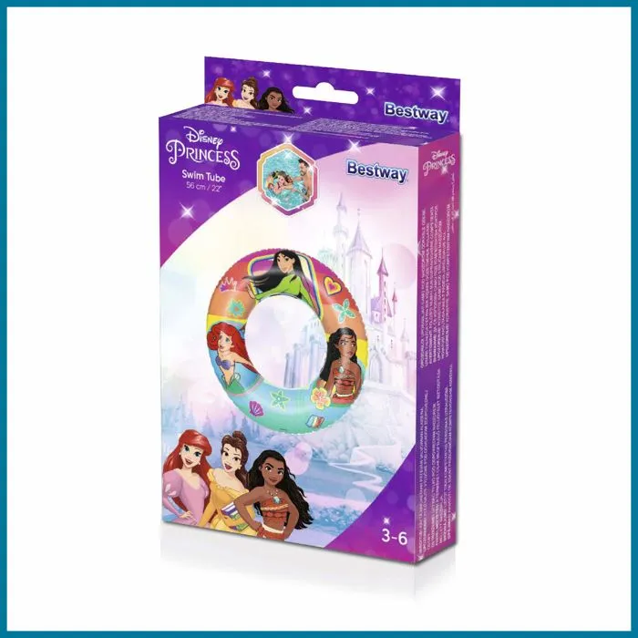 Bouée Gonflable - Bestway - Princesses Disney - 48 cm - Pour Enfants 3-6 ans - Double Chambre à Air-5