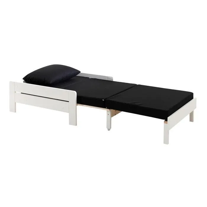 Pack - Lit Superposé & Mezzanine & Mezzanine Enfant & Fauteuil-Lit "Pino" Blanc-3