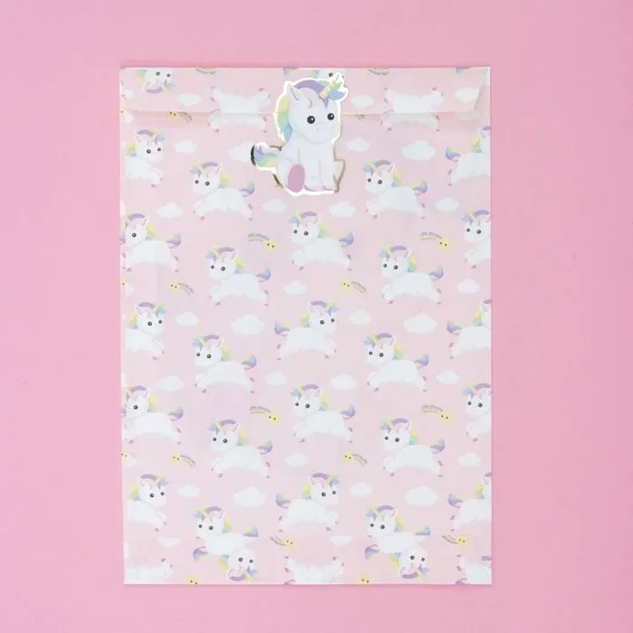 Party Pro 913358, Set de 8 sachets cadeau Bébé licorne-1