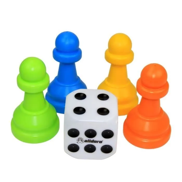 Jeu de stratégie ALLDORO Ludo XXL - Pour toute la famille - Intérieur et extérieur - A partir de 3 ans-2