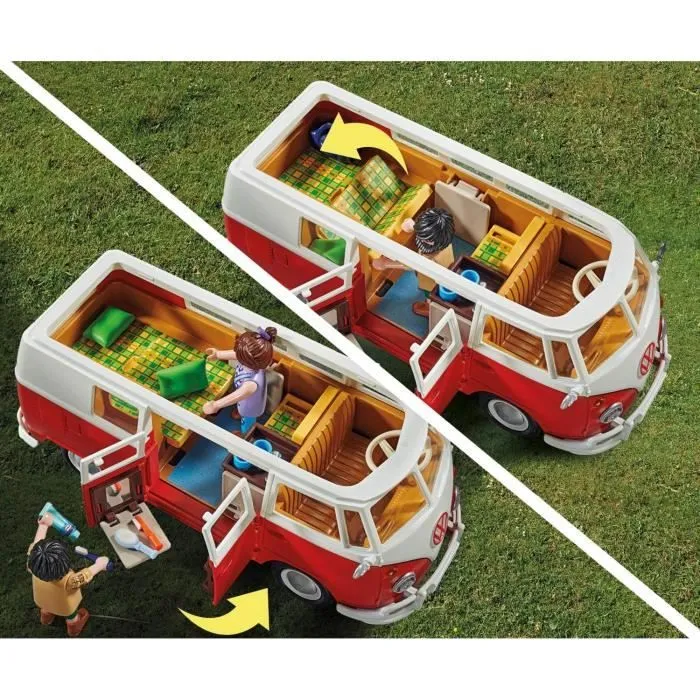 PLAYMOBIL 70176 Volkswagen T1 Combi, Classic cars, Adulte, Voiture de collection-5