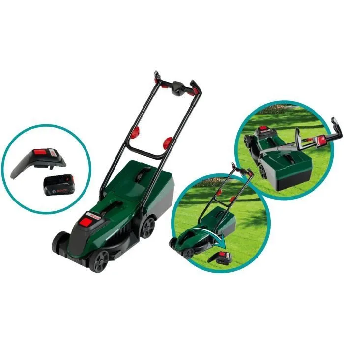 Tondeuse Bosch Rotak avec bac de récupération amovible et fonctions électroniques - KLEIN - 2796-6