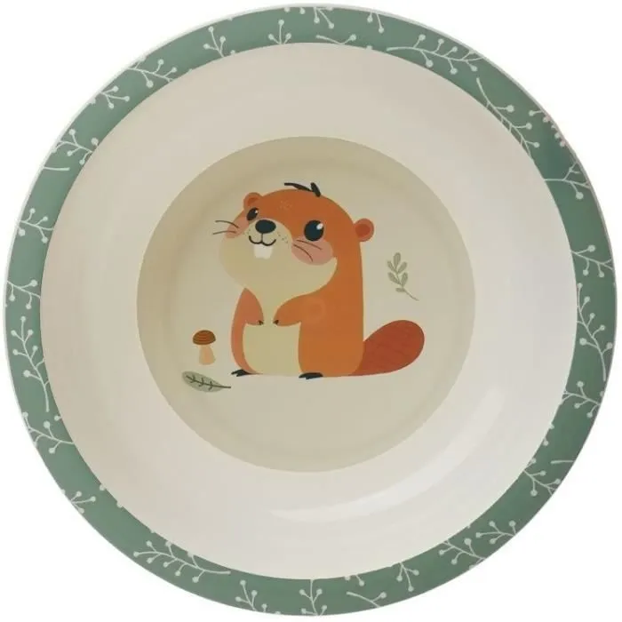 Mon premier coffret repas micro-ondes - THERMOBABY - Castor - Assiette, bol, gobelet-4