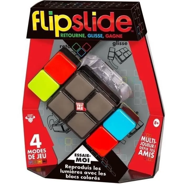 Flipslide - MOOSE TOYS - Jeu électronique de combinaison de lumière, avec piles incluses-3