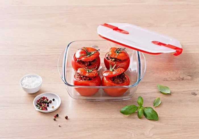 Pyrex (R) - Cook - Heat - Lot de 5 plats en verre avec couvercles hermetiques, special micro-ondes - Sans BPA-3