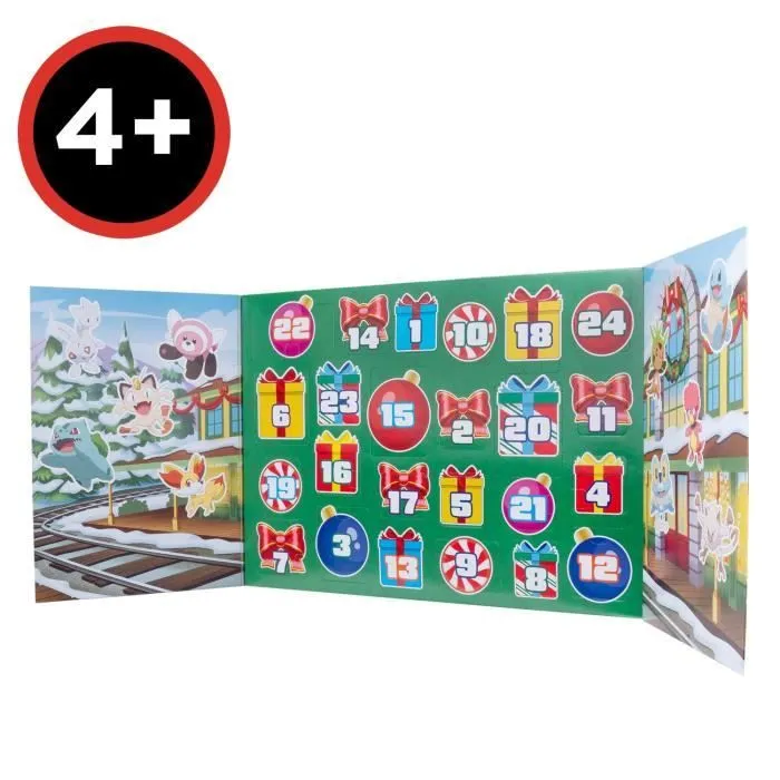 Calendrier de l'Avent Pokémon - BANDAI - 24 figurines inédites - Pour enfant à partir de 4 ans - Figurines aléatoires-5