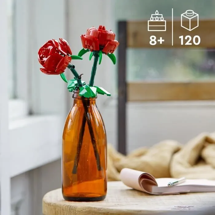 LEGO® 40460 Creator Les Roses, Set de Fleurs Artificielles pour Filles et Garçons Dès 8 Ans, Décoration de Maison-1