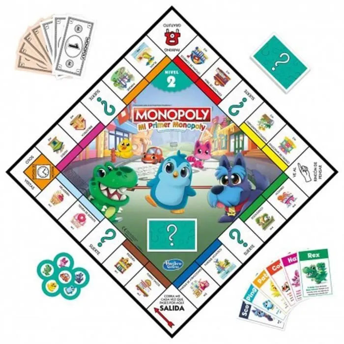 Jeu de société - HASBRO - JUEGO MI Primer MONOPOLY - Age 4 ans - Enfant - Intérieur-1