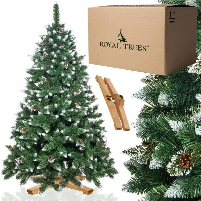 Sapin de Noël artificiel - Royal Trees - 220 cm - PVC - Neige artificielle - Classique-3