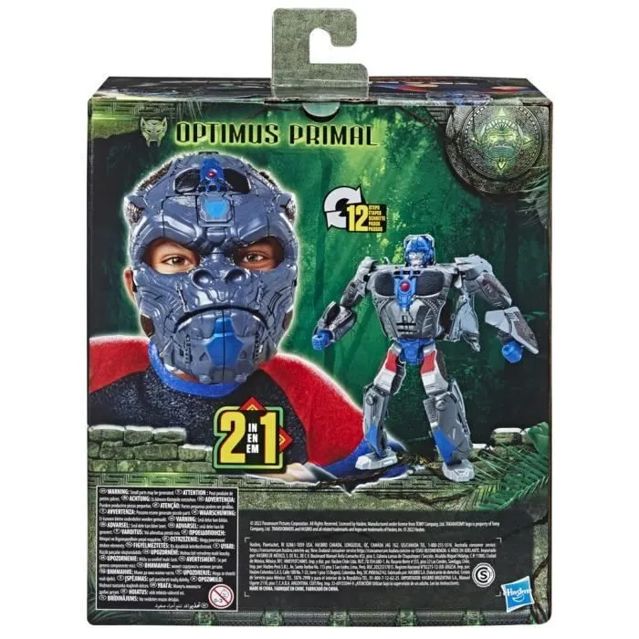 Masque convertible Optimus Primal 2 en 1 avec mode figurine de 22,5 cm, à partir de 6 ans, Transformers: Rise of the Beasts-7