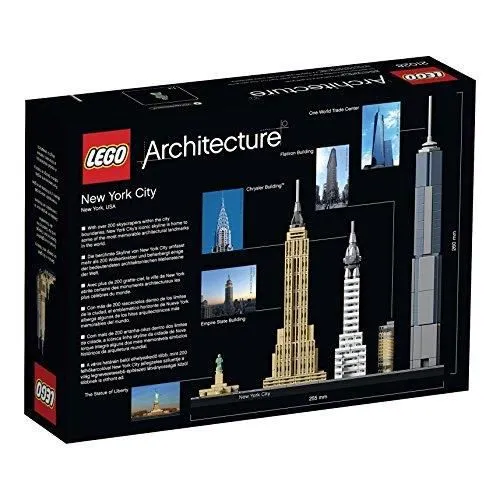 LEGO Architecture - New York - 21028 - Jeu de Construction 21028 - Statue de la Liberté - 598 pièces-2