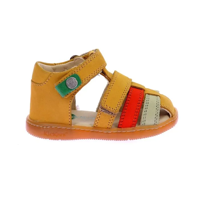 Sandales - KICKERS - Kick Pod - Jaune - Cuir - Enfant Garçon-0