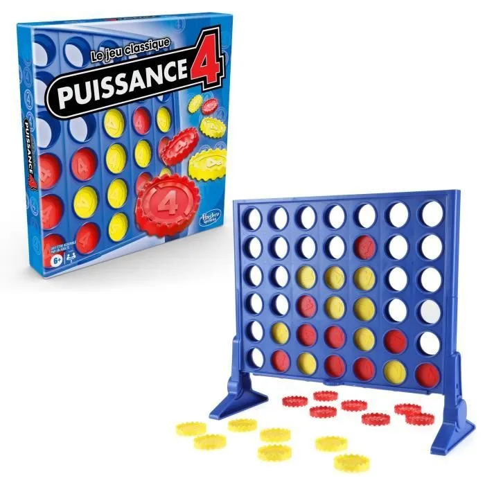 Puissance 4, Le jeu classique, Jeu de société de stratégie, 2 joueurs, dès 6 ans, Hasbro Gaming-2
