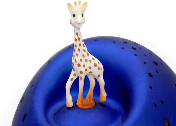 Veilleuse Projecteur d'Etoiles Musical Sophie La Girafe - TROUSSELIER - Ø12cm - Bleu - Piles-4
