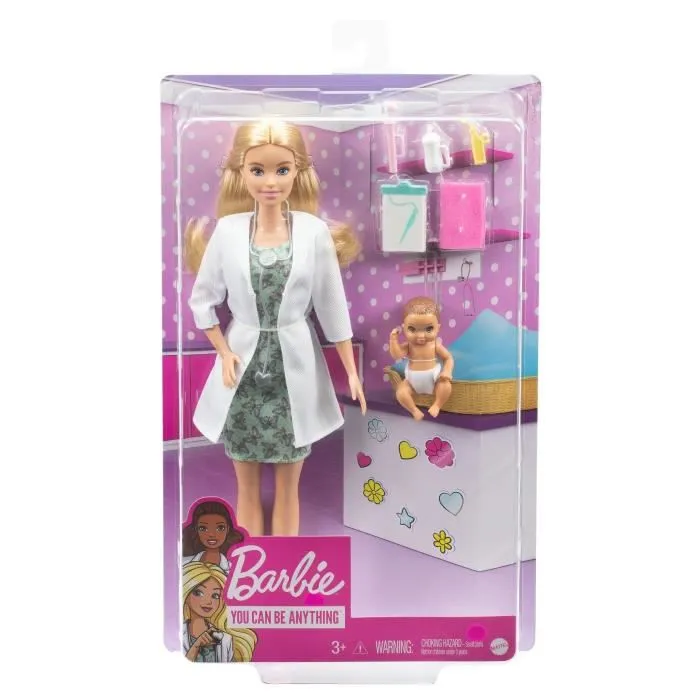 Barbie - Barbie Pédiatre et Accessoires - Poupée Mannequin - Dès 3 ans-2