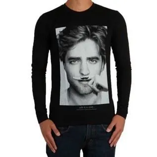 Tee Shirt Little Eleven paris Berty LS Mixte - Noir-1