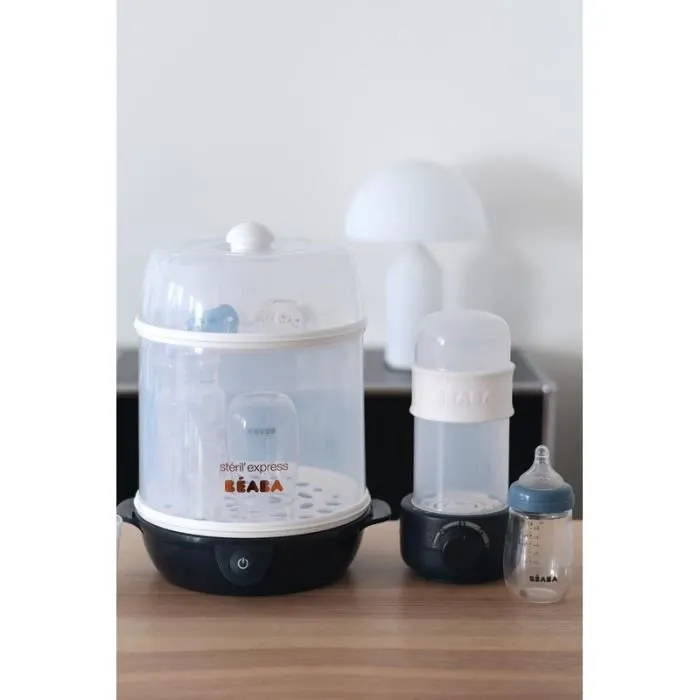 BÉABA - Chauffe Biberon/Petits Pots - Stérilisateur Biberon - Chauffe Lait Maternel - Vapeur douce - Baby Milk Second - Night blue-3
