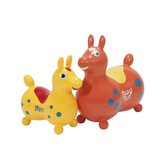 Poney Rody Max en plastique pour enfant de 5 à 8 ans - Saniversum UG - Orange - Développement de l'équilibre-3