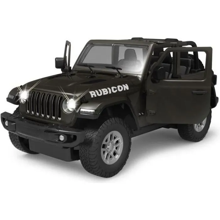 Voiture télécommandée - Rastar - Jeep Wrangler JL - 1:14 - Noir - Pour garçons à partir de 6 ans-0