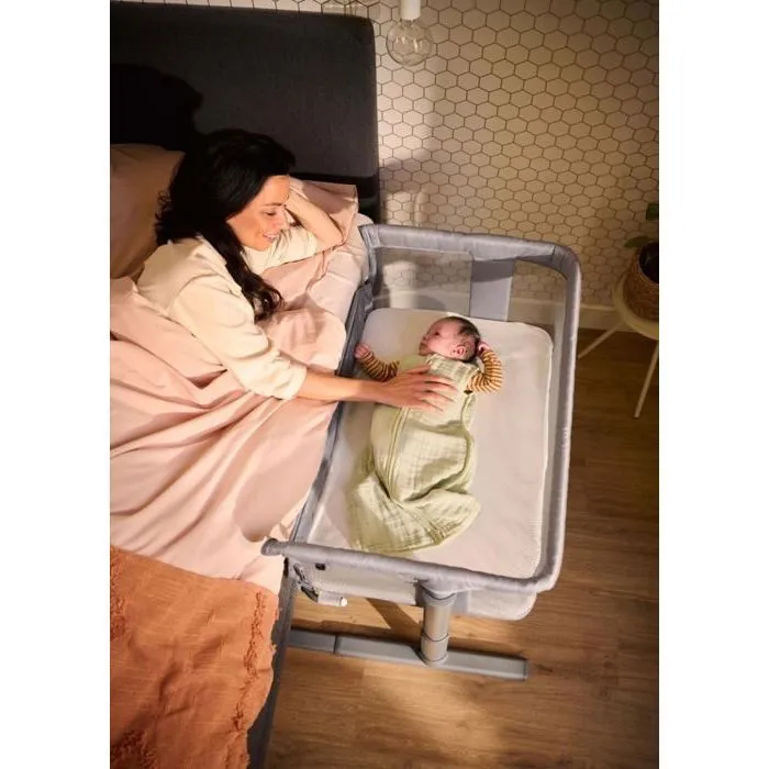 BEBECONFORT Zina Berceau Bebe & Cododo, 0-6 Mois (0-9 kg), Berceau Pliable, 5 Positions de Hauteur Réglables, Mineral Gray-5